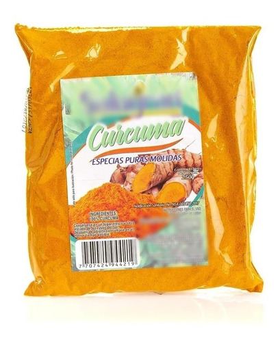 Cúrcuma En Polvo X 500g Pura - g a $25