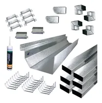 Comprar Zingueria Canaleta Americana Kit P\u002F Armar 20 Mts Chapa Galv.