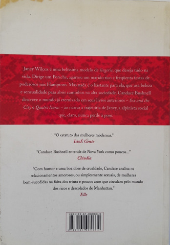 Livro Janey Wilcox - Alpinista Social - Candance Bushnell