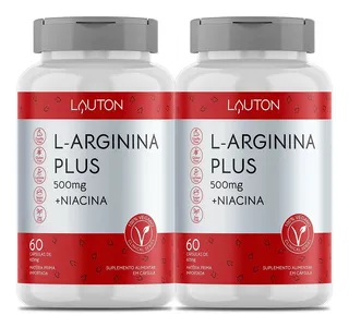 L - Arginina 2000 Mg Pote Com 120 Capsulas Lauton Nutrition