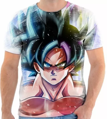 Camiseta Desenho AnimeDragon Ball Super Goku Instinto Superior