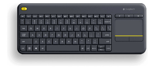 Teclado Touch Logitech K400 Plus Inalámbrico Pc Y Smtv Negro