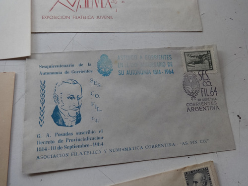 Lote Estampilla Sello Sobre 1er Dia Emision Circulo Liniers (Usado)