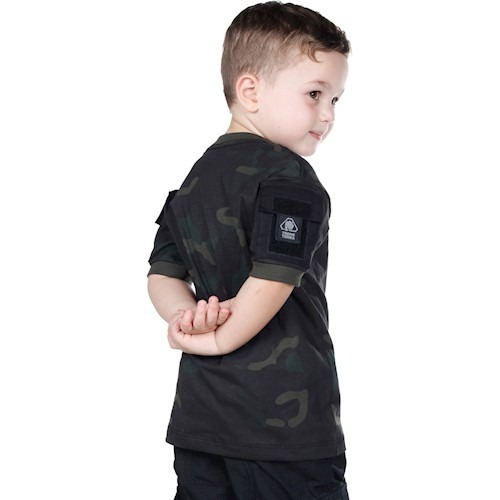 T Shirt Ranger Kids - Camuflada Multicam Black