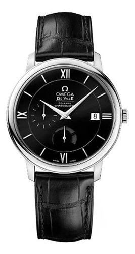 Omega Deville Prestige Black Dial Reloj Automático Para Homb
