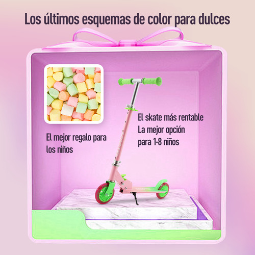 Patinete Devil Skate Ajustable Para Niños Y Adolescentes