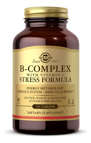 Solgar B-complex Vitamin C Stress Formula 250tabs