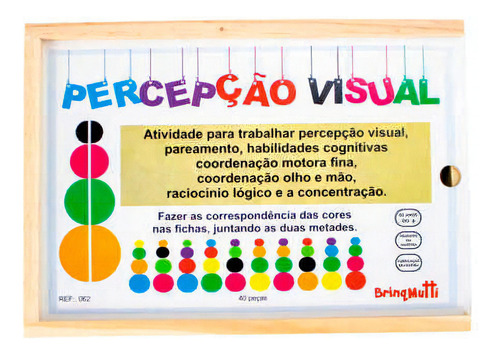 Percepção Visual Com 40 Peças - Brinq Mutti