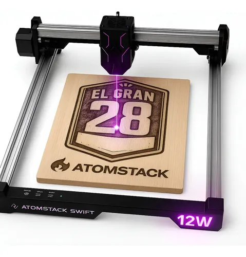 Grabadora Y Cortadora Laser Atomstack Swift 12w Pro 30x30