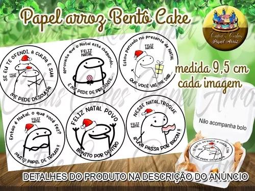 Papel De Arroz Comestível Para Bolo Redondo Flork Meme