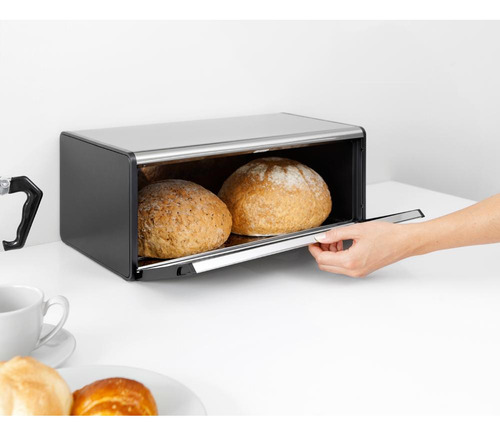Panera De Tapa Abatible Matt Steel Fingerprint Proof