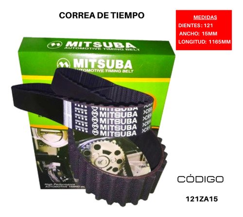 Correa Tiempo Fiat Uno M.1300 8592 8 Valv 1.3 Car 1985 1992