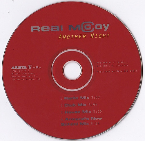 Real Mccoy - Another Night Cd Maxi P78 (Usado)