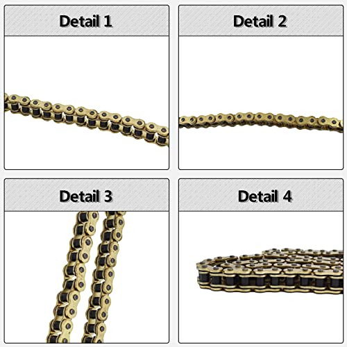 Cadena De Transmisión O-ring 530x150 Oro, Resistente 9...