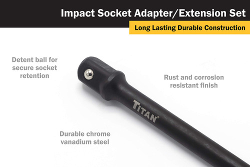 Set De Adaptador Y Extensión De Enchufe Titan 15206 De 3 Pie
