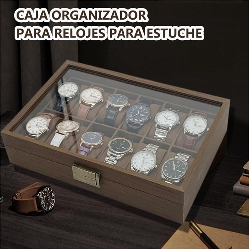 Caixa De Embalagem De Relógio, Com 12 Compartimentos