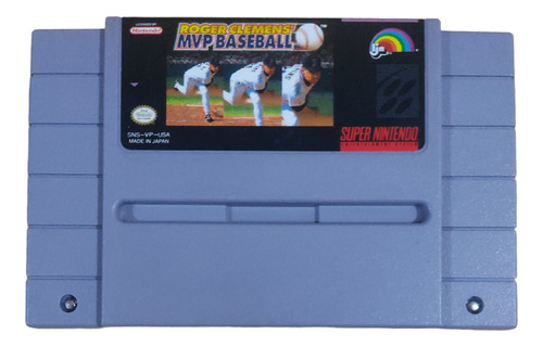 Juego Super Nintendo Snes Roger Clemens Mvp Baseball Retro