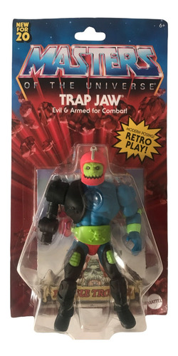 Trapjaw Motu Origins Retro Masters Of The Universe Mandibula (Usado)