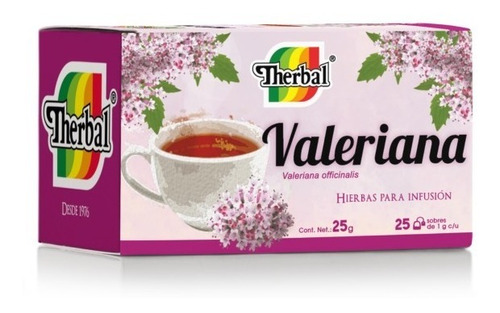 Te Valeriana Therbal 25 Sobres Envio Full