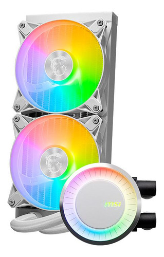 Water Cooler Msi Mag Coreliquid E240, Argb, 240mm, Branco