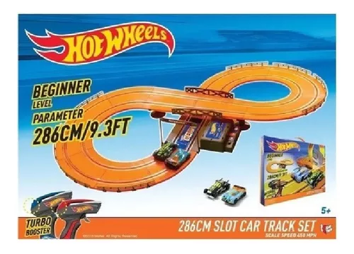 Pista Hot Wheels Track Set 2 Carrinhos + 2 Controles-multikids