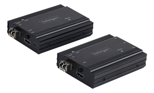 Startech. Com Extensor Kvm Hdmi 4k Sobre Fibra - Conmutador Kvm Remoto/extensor De Consola Usb Para Vídeo Hdmi Y Usb - Hasta 300 M (multimodo) - 2 Módulos Sfp+ Mmf 10g - Kit De Extensión Kvm (tx/rx)
