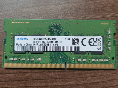 Memoria Ram Ddr4 Samsung 8gb 1rx8 Pc4-3200aa