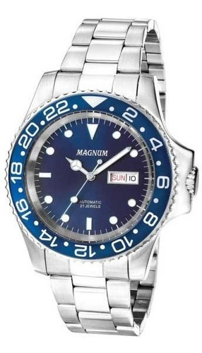 Relógio Magnum Masculino Automático Ma33844f *21jewels