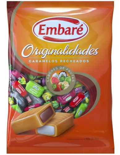 comprar Bala De Caramelo Recheada Sortida 600g Embaré