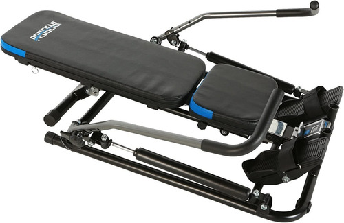 Máquina De Remo C/capacidad Adicional De Entrenamiento Negro