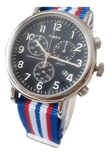 Timex Weekender Chrono Quartz Azul 2correas Incl 40mm 30m