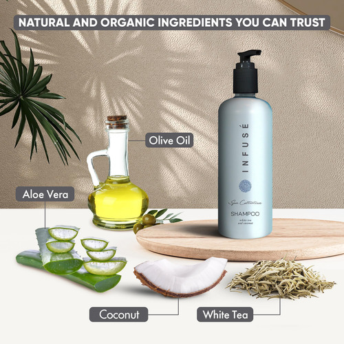 Terra Pure Infuse Shampoo De Chá Branco E Coco | 400 Ml Únic