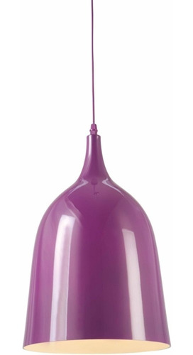 Luminaria Metal Bottle Neck Roxo E14 Diam 27 Cm