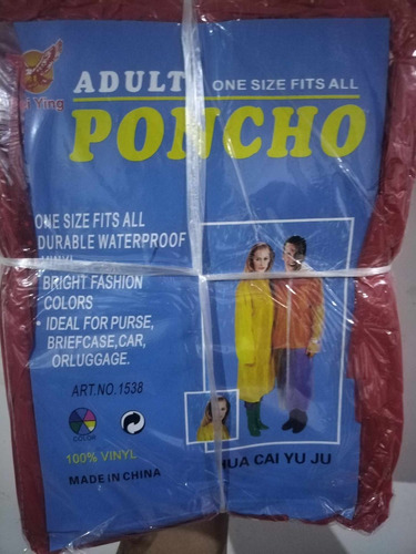Poncho Impermeable Pack 10 + Envio Gratis