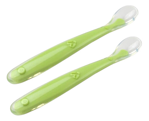 Set De Dos Cucharas De Silicona Bebe Y Niños