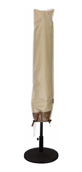 Waterproof Cover Market Umbrella Cover with Rod to Use Beige and Coffee USspous Umbrella Covers for Outdoor Umbrellas Fits for 7FT to 11FT Patio Umbrellas 