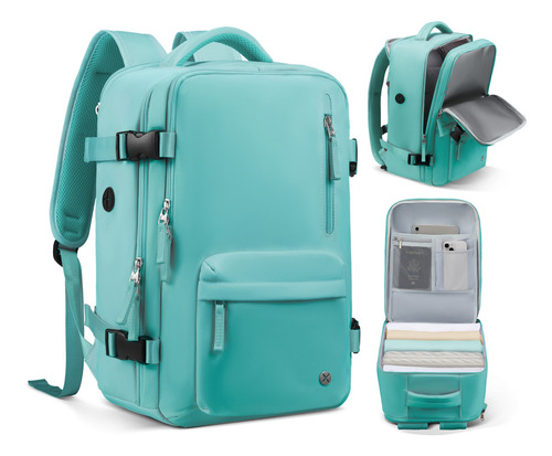 Mochila De Viaje Mujer, Mochila Para Laptop 14 Pulgadas, Aprobado Por Avión 10kg Articulo Personal, Mochila Antirrobo Y Impermeable, Mochila Universitaria Juvenil