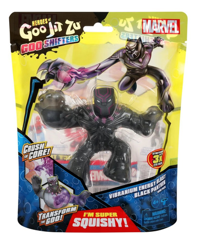 Heroes Of Goo Jit Zu Vibranium Black Panther Marvel Bandai 