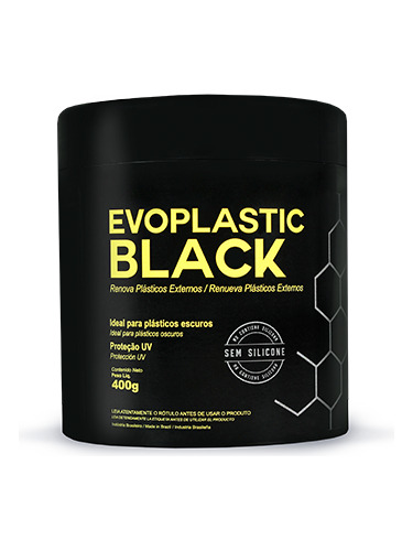 Renovador De Plástico Exterior Color Negro, No Graso. Evox 