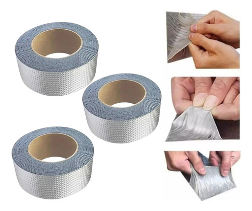 3und Fita Adesiva Multiuso 3m À Prova D'água Silver Tape