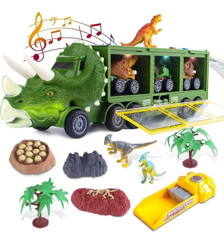 2024 Luces Y Música De Dinosaurios For Autos Cub Truck