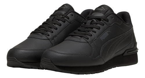Tenis Puma St Runner V4 Leather Correr Running Negro