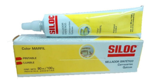 Sellador Siloc Sintetico Carrocerias Opticas Marfil 100 Gr