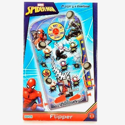 Spiderman Flipper Pinball Juego Mesa Marvel Ditoys Cadia