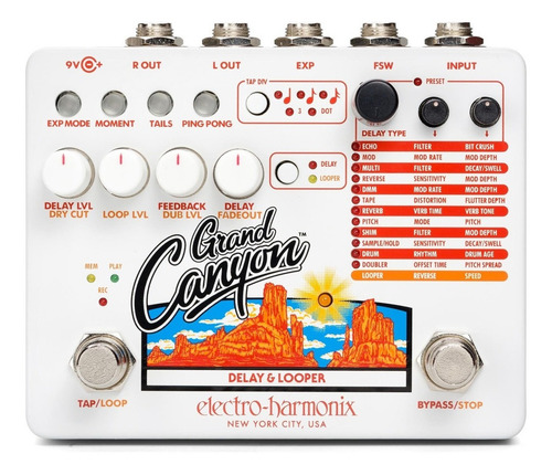 Pedal De Efecto Ehx Grand Canyon Delay & Looper