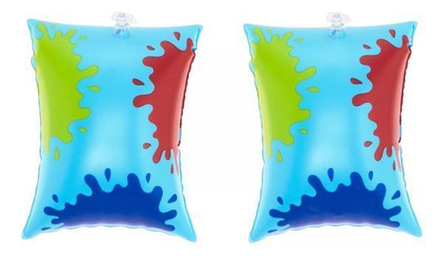 2 Flutuadores De Natação Crianças Anéis De Azul