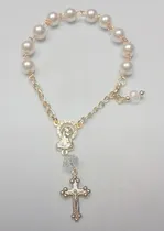 Comprar Rosario Pulsera Perla  Recuerditos Bautizo Misas Comunión 