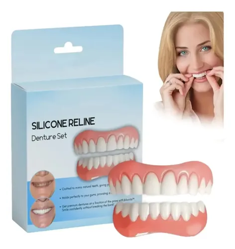 Juego X De Dentaduras Postizas Flexibles De Silicona Estétic | MercadoLibre