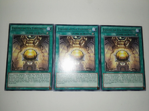 Yugioh - 3x Moon Mirror Shield Em Português