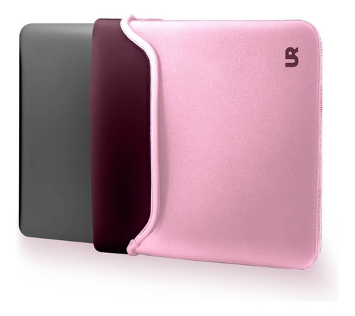 Funda Reversible Notebook Laptop 15 Burdeo/rosa